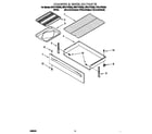 Whirlpool RF377PXGW0 drawer & broiler diagram
