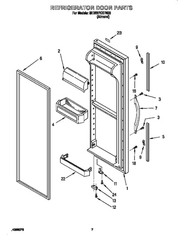Refrigerator door