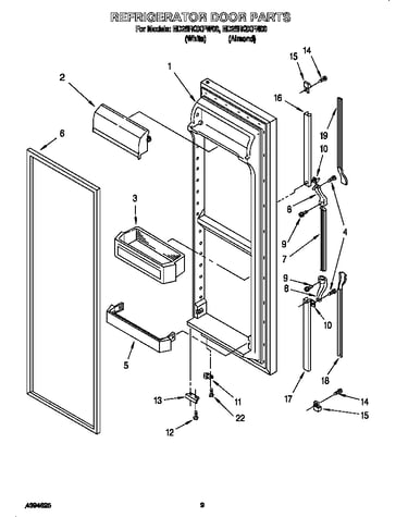 Refrigerator door