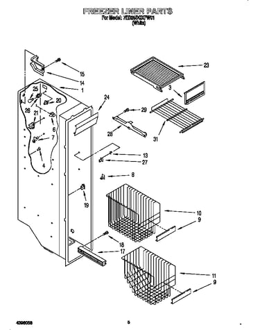 Freezer liner