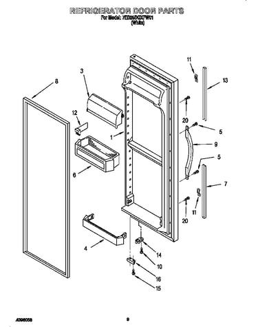 Refrigerator door