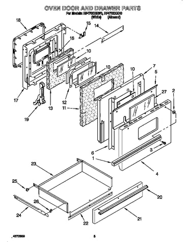 Oven door & drawer