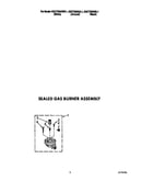 Sealed gas burner assembly