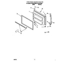 Whirlpool 3ET22DKXFN00 freezer door diagram