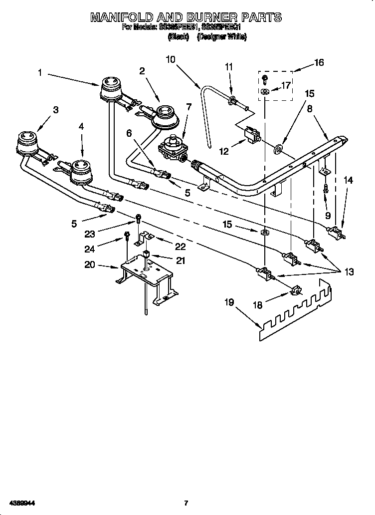 Manifold and burner