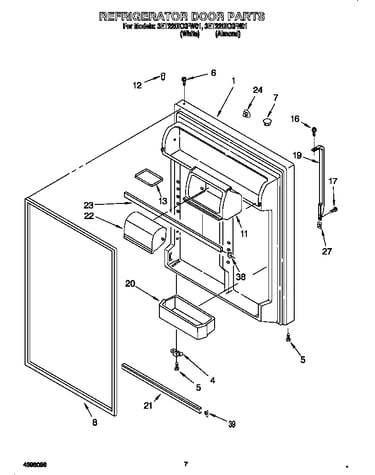 Refrigerator door