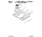 Whirlpool RF365PXGQ0 cooktop diagram