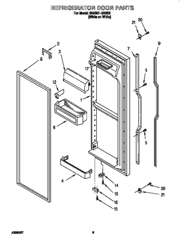 Refrigerator door