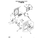 Whirlpool 8340NFSBS00 dispenser front diagram