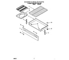 Whirlpool SF370LEGW1 drawer & broiler diagram