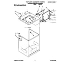 KitchenAid KAWS800GZ0 top and cabinet diagram