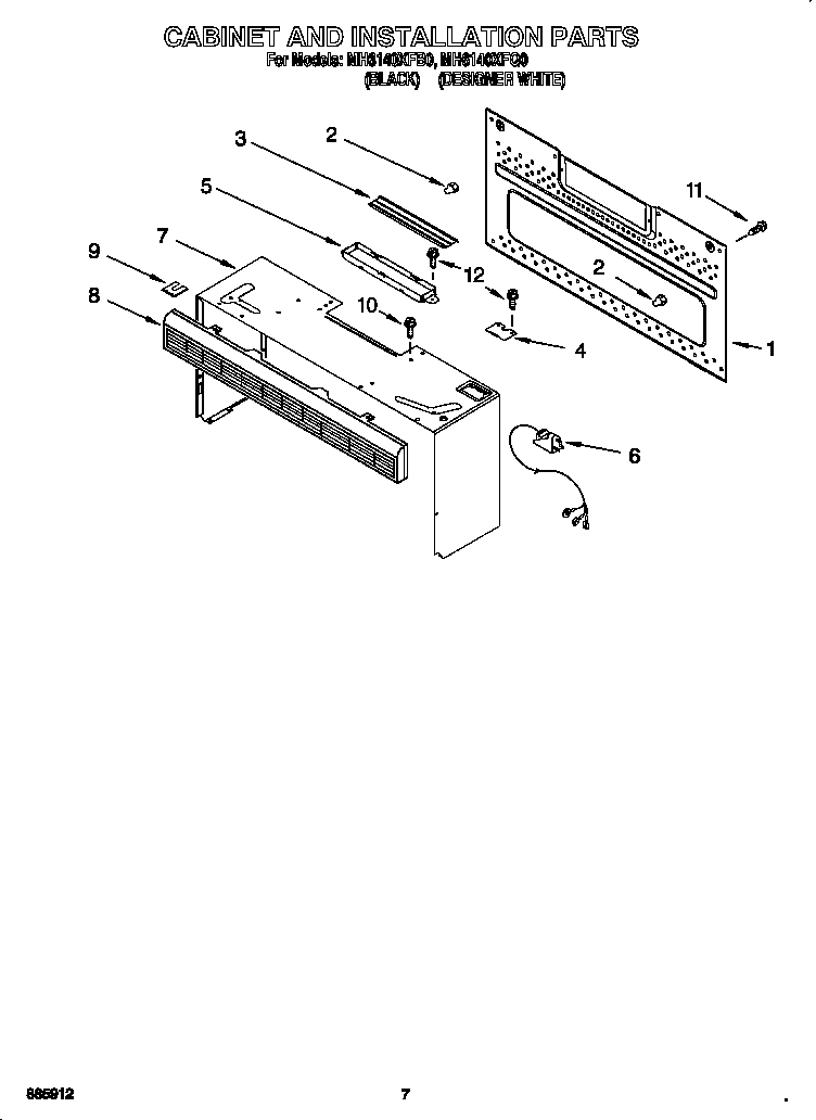 Cabinet and installation