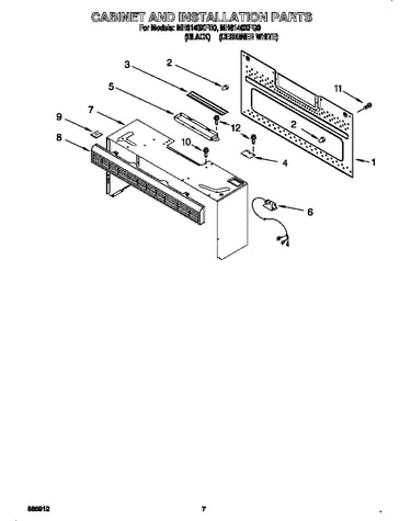Cabinet and installation