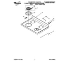 Whirlpool RF362BXGW0 cooktop diagram
