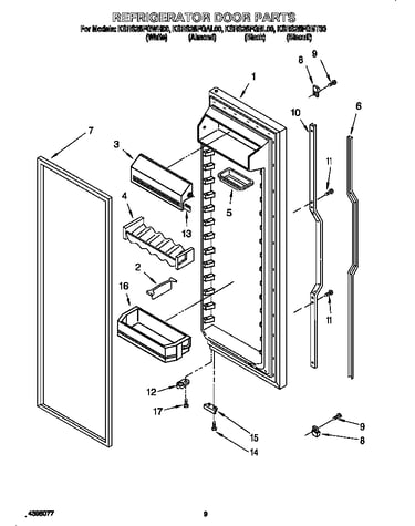 Refrigerator door