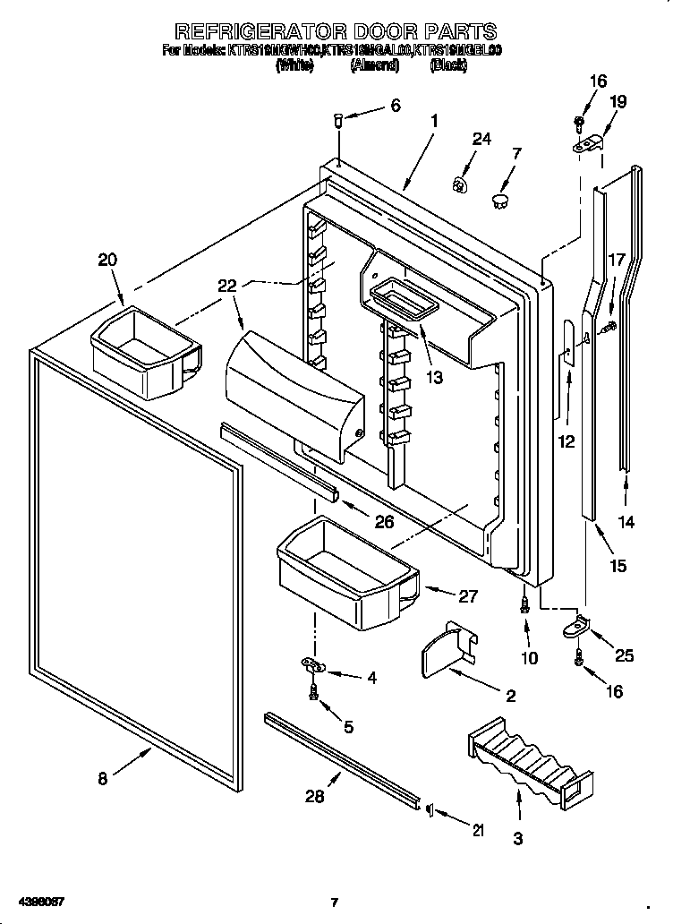 Refrigerator door