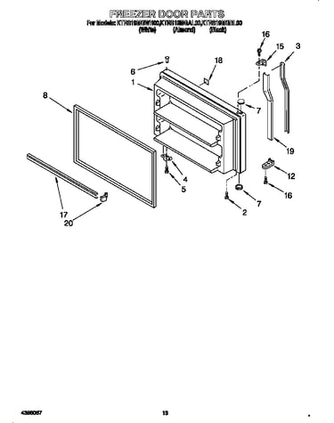 Freezer door