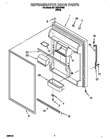 Refrigerator door