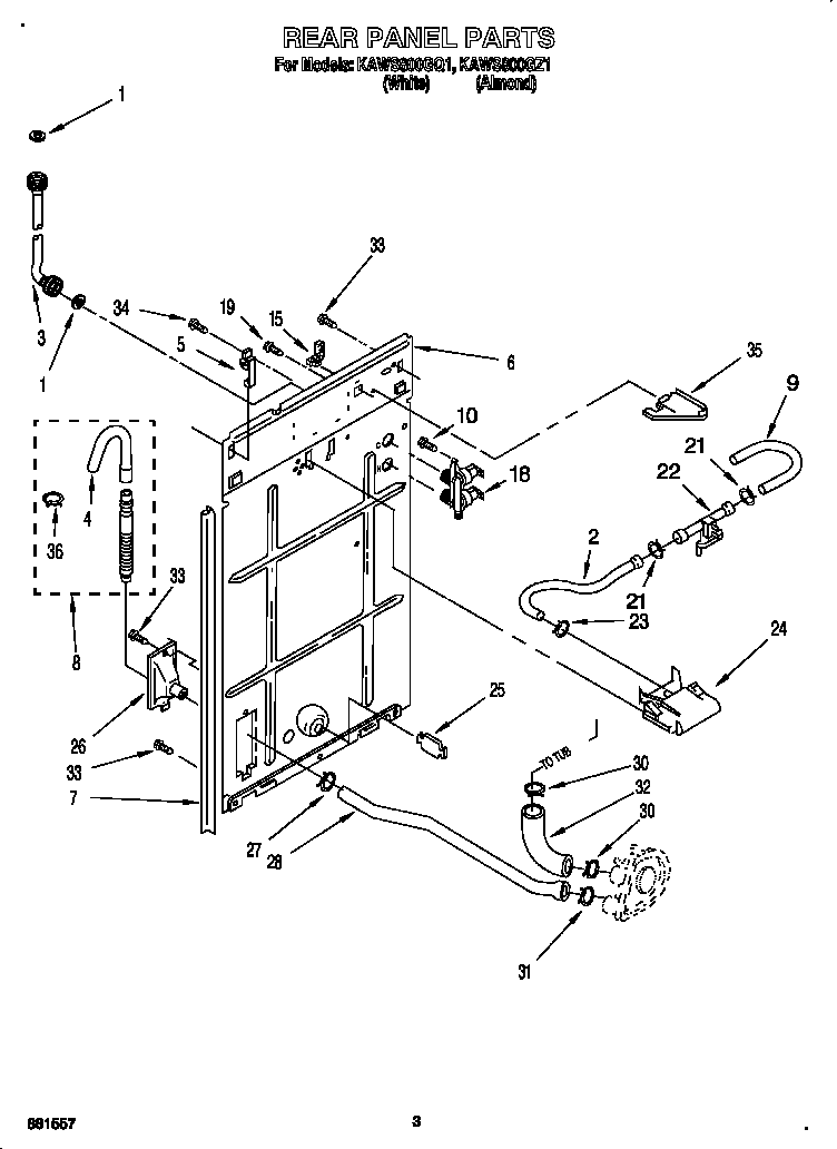 Rear panel