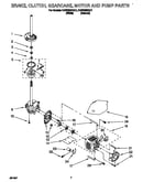 Brake, clutch, gearcase, motor and pump