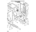 Crosley BYCWD6274W1 dryer cabinet and motor diagram