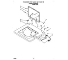 Crosley BYCWD6274W1 washer top and lid diagram