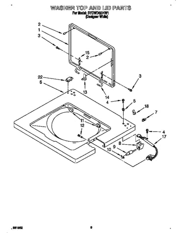 Washer top and lid