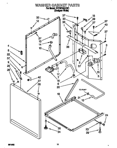 Washer cabinet
