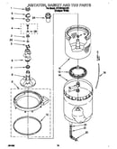 Agitator, basket and tub