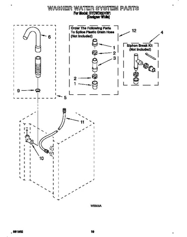 Washer water system