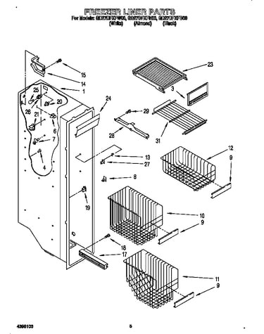 Freezer liner
