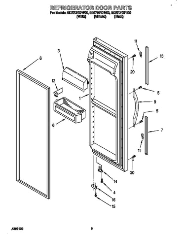 Refrigerator door