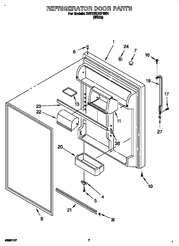 Refrigerator door