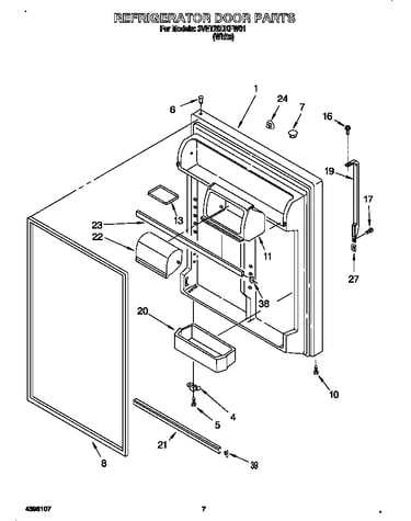 Refrigerator door