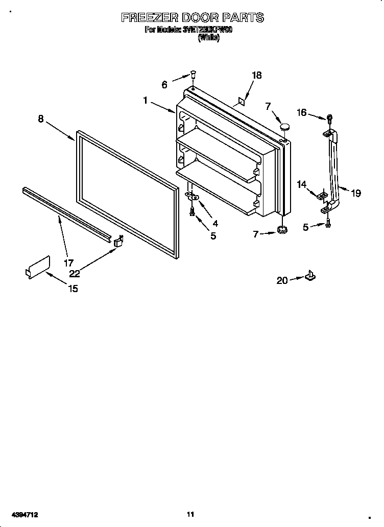 Freezer door