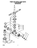 Pump and spray arm
