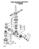 Pump and spray arm