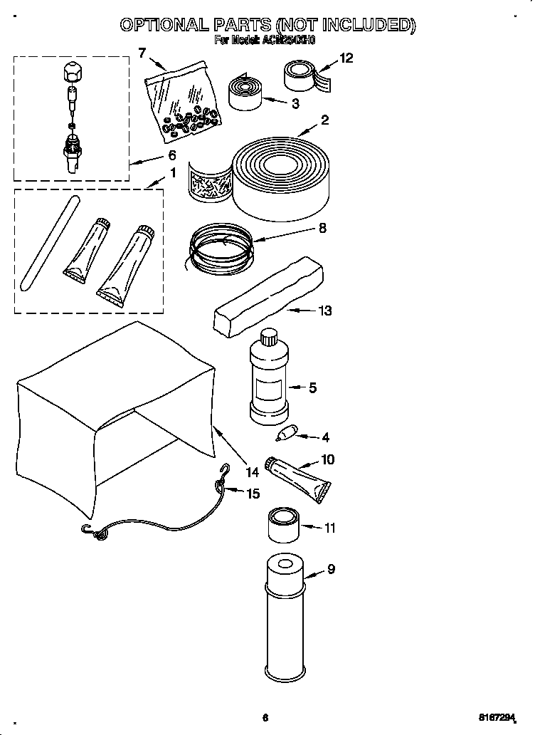 Optional parts (not included)
