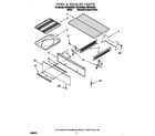 Roper FGP335GN0 oven and broiler diagram
