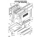 KitchenAid KERC600GAL0 door and drawer diagram