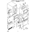 Whirlpool JZ5065 cabinet liner and door diagram