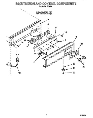 Escutcheon and control components