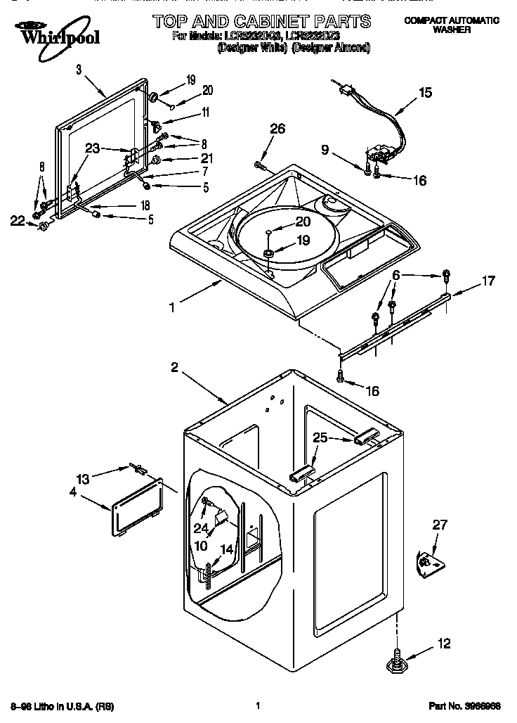 Top and cabinet