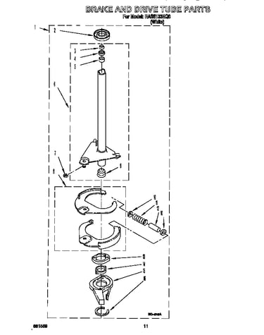 Brake and drive tube