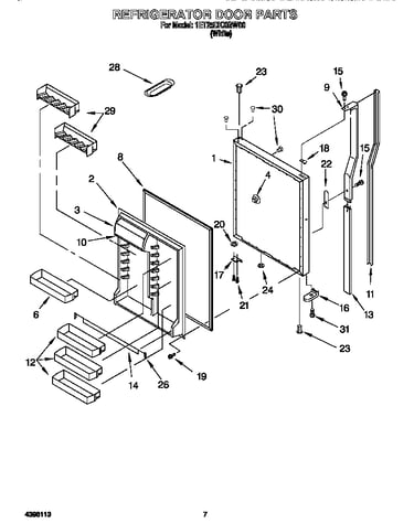 Refrigerator door