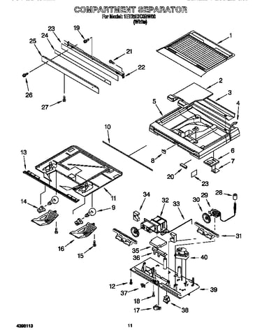 Compartment separator