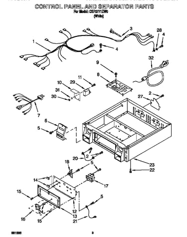 Control panel and separator
