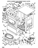 Upper cabinet and front panel