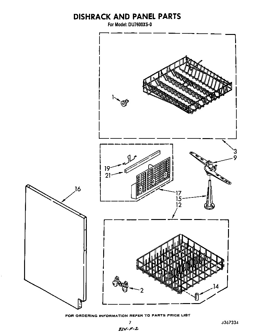 Dishrack and panel