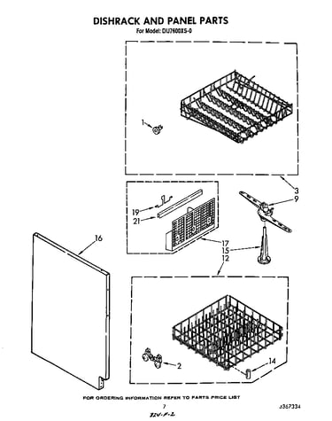 Dishrack and panel